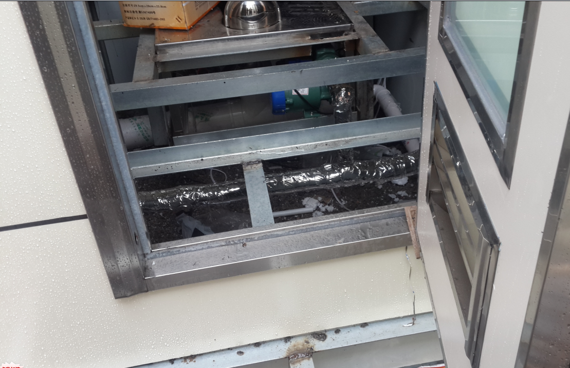 雨施捷移動廁所鋼材細節圖 雨施捷移動廁所鋼材細節圖